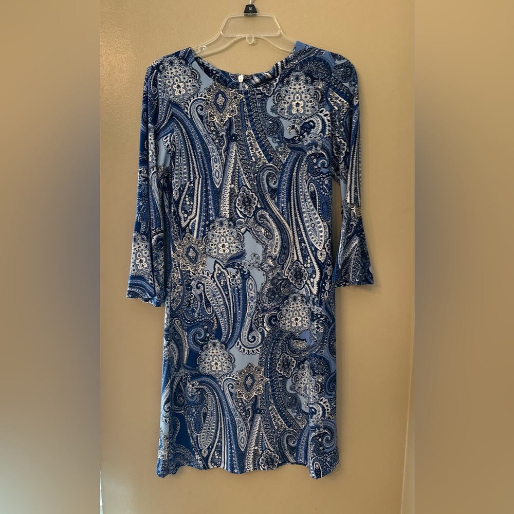 Tommy Hilfiger Womens Blue‎ Paisley Dress - Size 4